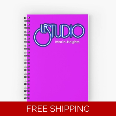 Le Studio Spiral Notebook White & Blue Logo MH White